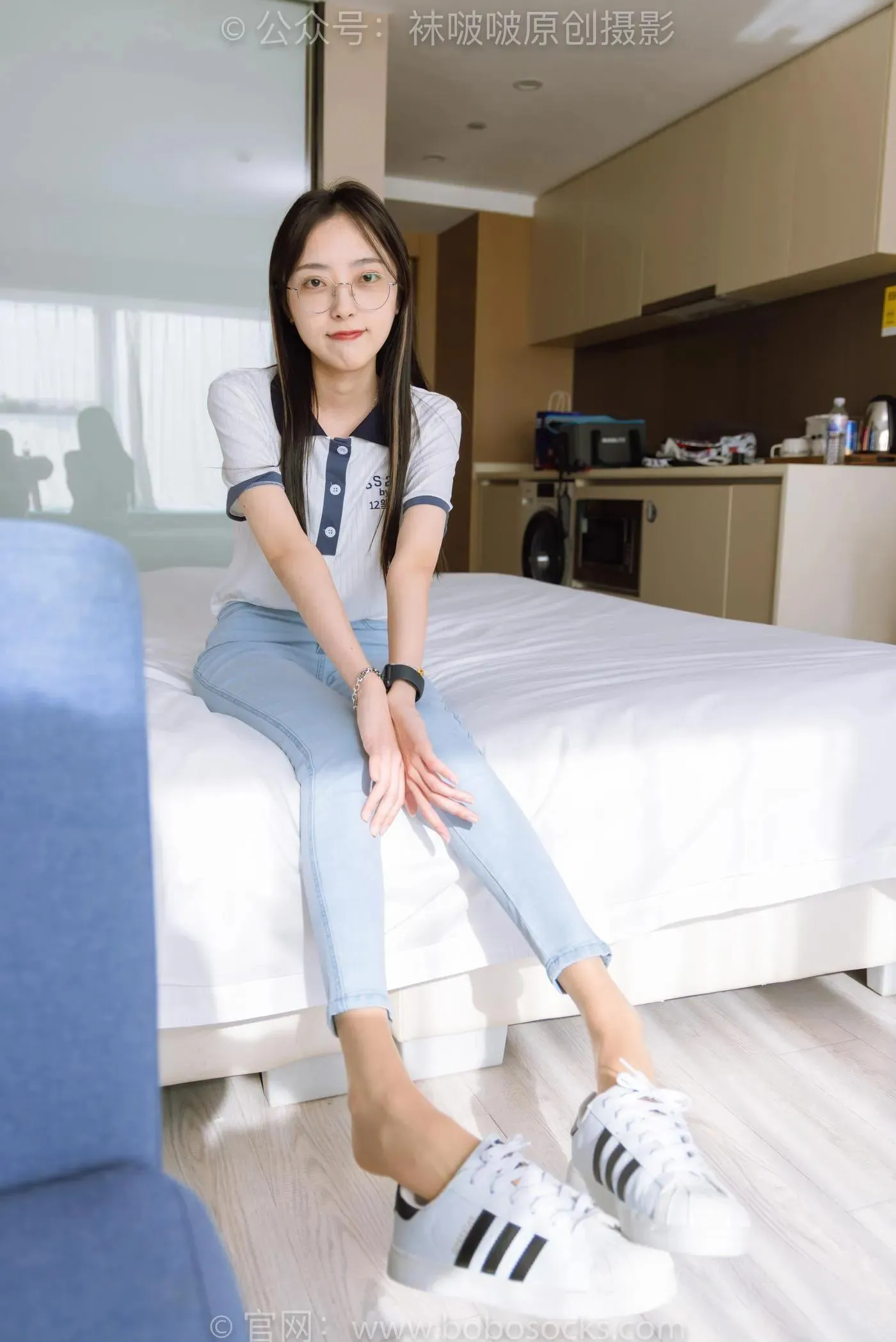 [BoBoSocks袜啵啵]NO.161 稚予-贝壳头板鞋、肉丝、裤里丝 [140P]插图5